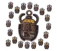 Gatuida Pendentif Scarabée En Alliage 26x16mm 40 Pièces Charme De Scarabée Bijoux Égyptiens Multicolore Diy Fabrication Bijoux Présent Artisanat Fête Anniversaire