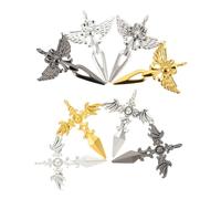 Gatuida Pendentifs en Alliage Ailes D’ange et Démon 8 Pièces Soi-même pour Création Bijoux Collier et Bracelet DIY Accessoire Créatif Artisanat