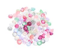 Gatuida Pendentifs en Verre Forme Capsule de Lotus 11 Mm 100 Pièces Multicolores, Breloques DIY pour Création Bijoux, Accessoires pour Boucle D’oreille et Cheveux, Bricolage Fête Présent