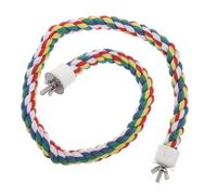 Gatuida Perchoir Corde pour Perroquets Et Perruches Jouet Escalade Coton Coloré Flexible Et Ajustable Favorise Mouvement Et Activité Physique Accessoire pour Cages Oiseaux