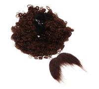Gatuida Perruque Afro et Moustache Pirate Ensemble Déguisement Adulte Costume Halloween Cosplay Accessoire Unique Facile à Appliquer