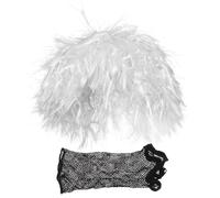 Gatuida Perruque blanche de scientifique excentrique, accessoire de cheveux sur le thème du laboratoire pour cosplay, jeu de rôle scientifique, fête, festival ou performance.