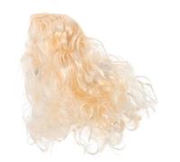 Gatuida Perruque Curly pour Animaux de Compagnie Accessoire de Coiffure Adorable pour et Chiens Décoration de Cosplay Couleur Dorée pour Halloween et