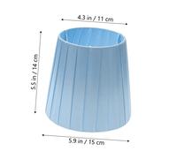 Gatuida Petit Abat Jour avec Pince Fer Abat Jour Clip pour Lampes de Table et Lampadaires Accessoire Décoratif Bleu pour Salon et Chambre