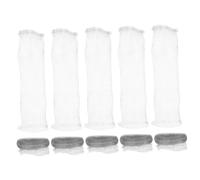 Gatuida Pièges à Peluches Résistants à L'usure Lot de 10 pour Machine à Laver en Acier Inoxydable Argenté Installation Facile, Accessoires Attaches pour Buanderie