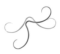 Gatuida Piercing Nez Anneaux Acier Inoxydable Lot de 2 Anneaux de Nez Moustache Bijoux de Septum pour Hommes et Femmes Accessoire de Mode Design Élégant et Confortable