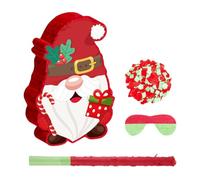 Gatuida Piñata Gnome Festif pour Décoration de Fête Solide Carton Renforcé avec Port de Remplissage Facile et Boucle de Suspension