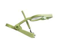 Gatuida Pince à Ongles Garçon Fille avec Lampe et Loupe Ciseaux Inoxydables Anti-coupure Soin Sécurisé des Ongles Né et Garçon Fille Outil Pratique et Vert