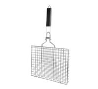 Gatuida Pince Barbecue en Acier Inoxydable Pliable pour Légumes Et Poisson, Panier Grillade Carré Amovible, Accessoire Barbecue Extérieur Multifonction pour Camping Et Pique-niques