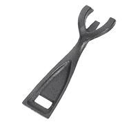 Gatuida Pince Barbecue Fonte Ergonomique Fonte pour Teppanyaki Et Steak Résistante Usure Surface Lisse Anti-blessure pour Cuisine Et Grillade