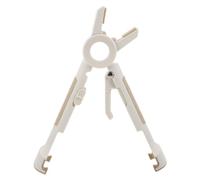 Gatuida Pince Cuisine Accessoire Antidérapant Réutilisable Beige Résistante Chaleur en Silicone pour Micro-ondes et Cuisson Vapeur