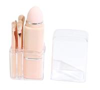 Gatuida Pinceaux Maquillage Portables avec Brosse Blush Double Embout Poils Synthétiques Doux et Manche Télescopique Kit Cosmétique Mini pour Fard à Paupières et Teint