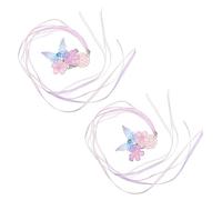 Gatuida Pinces à Cheveux Vintage 2pcs En Violet Et Rose Accessoires Hanfu Épingles à Cheveux Chinoises Soirées Cosplay Culture Chinoise