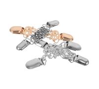 Gatuida Pinces à Col De Cardigan Rétro En Alliage Avec Cristaux Étincelants, Lot De 4 Pièces, Pinces à Pull Vintage Pour Femme, Accessoires Polyvalents Pour Châle Et Robe, Maintien Anti-dévoilement