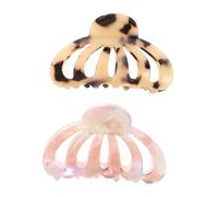 Gatuida Pinces à Griffes Femmes Lot De 2 Tailles Standard Design Boho Couleur Violet Raisin Et Écaille Clair Accessoires Coiffure Maintien Sûr Tenue Confortable Usage Quotidien