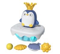 Gatuida Pingouin d'eau pour garçon Fille Mode pulvérisation Multiple Surface Lisse développement Coordination œil-Main Jeu Aquatique éducatif pour Bain et Piscine Cadeau Anniversaire et