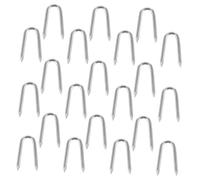 Gatuida Piquets De u en Fer 2,2x25 Mm pour Clôtures De Jardin - Lot de 50 Clous Multifonctions pour Fixation Grillage Et Treillis - Usage Extérieur Coupe-Vent Robuste