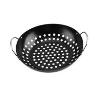 Gatuida Plaque Barbecue Anti-adhésive Carrée avec Poignée Plateau De Cuisson Réutilisable pour Viande Légumes Et Poissons Filtrage Huile Pratique pour Barbecue Extérieur