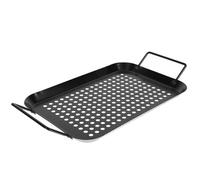 Gatuida Plaque Barbecue Non-adhérente avec Poignées Plateau de Rôtissage Rectangulaire pour Cuisson Barbecue et Grillades Accessoire BBQ et Facile à Nettoyer
