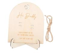 Gatuida Plaque Bois Souvenir Test Grossesse avec Support Design Unique pour Décoration Élégante 15x17,5 Cm