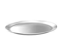 Gatuida Plaque de Cuisson Ronde Acier Inoxydable Plateau de Service Buffet Multifonction Résistant Assiette à Dîner et Barbecue pour Apéritifs et Desserts