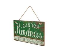 Gatuida Plaque en Bois Décorative Slogan Inspirant Vert, Applique Murale Créative et Unique pour Décoration Murale la Maison Restaurant