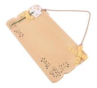 Gatuida Plaque Porte Bois Naturel Style Méditerranéen Panneau Suspendu Double Face Décor DIY pour Porte Panneau Entrée Bureau Décoration Suspendue Bord de Mer