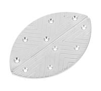 Gatuida Plaques de Talon Demi-lune Fer pour Chaussures Hommes Coussinets de Réparation Robustes avec Vis Protection Usure des Semelles