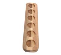 Gatuida Plateau à Œufs en Bois D'acacia, Porte-œufs 6 Compartiments, Boîte de Rangement pour Œufs de Poule, Support de Conservation Solide Cuisine et Réfrigérateur, Rangement Pratique