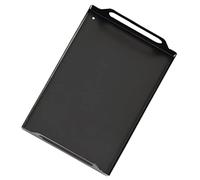 Gatuida Plateau de Service Rectangulaire Métal Noir Plateau Multifonction pour Fruits Desserts et Snacks Empilable et Gain de Place Adapté Cuisine et Salle à Manger