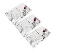 Gatuida Poches à Vin Rechargeables 10 litres 3 Pièces Bec Verseur en Matériau Stable Fermeture Étanche pour Bar, Maison, Activités De Plein Air