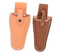 Gatuida Pochette à Outils en Cuir de Vachette Protection Solide et Vintage Lot de 2 Pièces pour Sécateur et Couteau de Jardin pour Jardinage en Extérieur