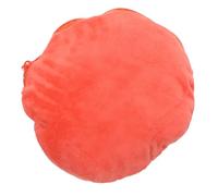 Gatuida Pochette Chauffe-mains Ronde en Peluche Orange 20 Cm Fermeture Éclair, Étui Isolant Anti-brûlure pour Bouillotte Chaude, Protection Thermique Douce pour Maison et École