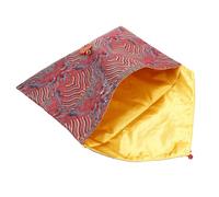 Gatuida Pochette de Rangement en Tissu Brodé Chinois pour Paquet Biblique Format Compact et Léger Doublure Mousse Protectrice pour Livres d'Écritures Souvenir de Shower