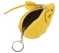 Gatuida Pochette Souple pour Cuir Synthétique Mini Porte-Monnaie Cartoon Citron Jaune Rangement Pratique pour Euro et Petits Objets