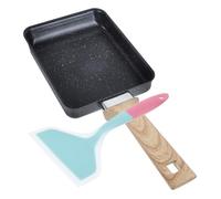 Gatuida Poêle à Steak Multifonction Antiadhésive avec Manche et Spatule Silicone Set Complet pour Cuisine Quotidienne