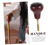 Gatuida Poignée de Canne Massif Ergonomique Pommeau Antidérapant pour Hommes et Femmes Accessoire de Remplacement pour de Marche et Confortable