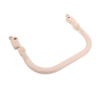 Gatuida Poignée de pare-chocs de poussette : accoudoir à angle réglable, poignée de poussette - guidon de barre transversale de remplacement avec housse en PU confortable