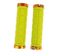 Gatuida Poignées de Guidon Route Antidérapantes à Double Verrouillage Cache Guidon Caoutchouc Résistant et Confortable Protection Absorbante pour Cyclisme Route Jaune