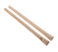 Gatuida Poignées en Bois pour Houe Et Pelle 2 Pcs Jardinage Et Entretien Manche Bois Dur 50-51 Cm, Tête Ronde Remplacement Manche Outils Jardin Résistant Aux Chocs, Ergonomique