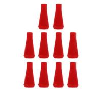 Gatuida Pointes de Flèche Lot de 10 en Caoutchouc Rouge pour Entraînement Tir à l'arc, Adaptées aux Flèches en Bambou, pour Jeu d'arc et Pratique Sportive
