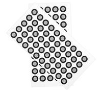 Gatuida Points De Référence pour Numérisation 3D 2 Feuilles Dautocollants Réfléchissants 100 Pièces Compatibles avec La Plupart des Scanners