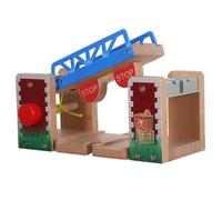 Gatuida Pont Levant en Bois Jouet pour Garçon Et Filles Pont Ferroviaire Accessoire De Voie Ferrée Éducatif Modélisme Ferroviaire pour Circuits De Train Loisirs Créatifs