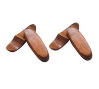 Gatuida Porte-baguettes en Bois Marron 4 Pièces pour Vaisselle Domestique, Compact et Facile à Utiliser, Support Pratique pour Baguettes et Fourchettes, Maison et Présent