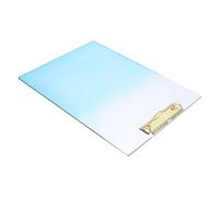 Gatuida Porte-bloc Transparent Dégradé Bleu Planchette Légère avec Pince pour Bureau École et Organisation de Documents