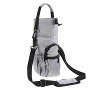 Gatuida Porte-Bouteille Isotherme en Tissu Oxford Gris avec Bandoulière Réglable Manchon Isolant pour Bouteilles d'eau Poche Légère et Portable pour Sport et Plein Air