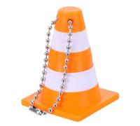 Gatuida Porte-clés cône de signalisation, mini pendentif cône rouge avec | Lot de porte-clés cônes de signalisation, porte-clés humoristiques pour hommes, ornement décoratif pour sac à main ou sac
