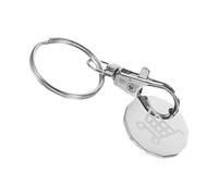 Gatuida Porte Clés pour Caddie Jeton de Caddie Inoxydable Accessoire Pratique et Évitez Retards avec Ce Porte Clés Élégant pour Courses