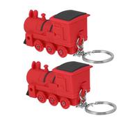 Gatuida Porte-clés Train LED Lumineux Sonore Décoration Créative pour Clés Accessoires et Adultes Pendentifs Originaux Rouge