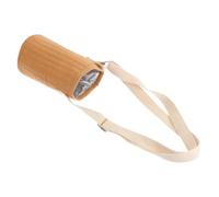 Gatuida Porte-Gobelet d'eau pour Garçon et Filles en Toile Résistante Bandoulière Réglable Couleur Terre Cuite Léger et Pratique pour Transport Quotidien et Voyage Manchon de Tasse